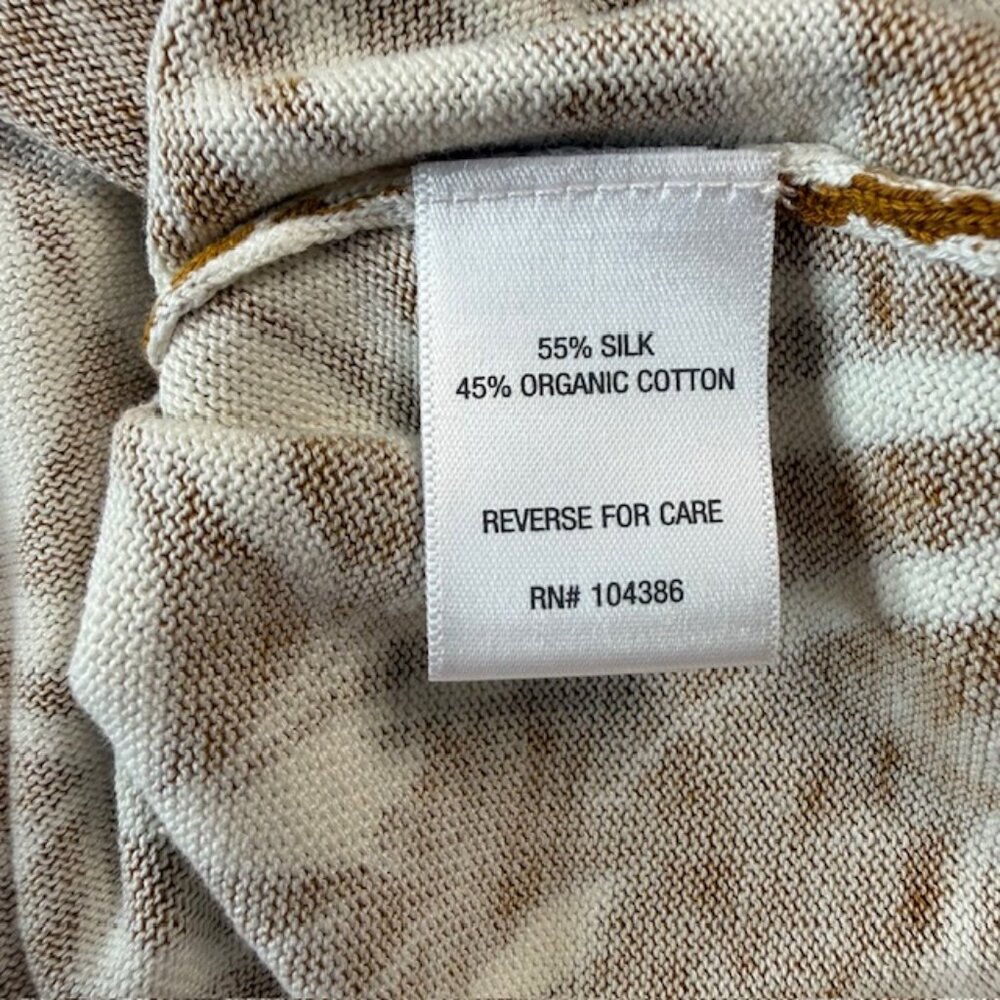 Garnet Hill Silk Organic Cotton Blend Sweater Large Long Sleeve - Picture 3 of 9